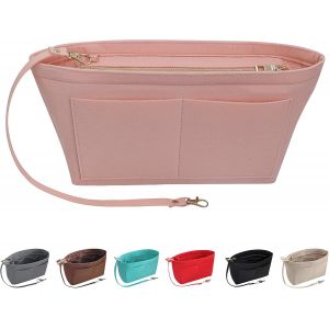 RFCBC-Feutre Sac à Main Organisateur Multi Poches Fourre-Tout pour Femmes (Rose, X-Large) - Neuf