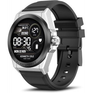 Montre Connect&eacute;e Homme Avec Appel Bluetooth, 1,32"" Hd Smartwatch, Moniteur De Sommeil Cardiofr&eacute;quencem&egrave;tre Tension Art&eacute;rielle Spo2, Montre Podometre Pour Android/Ios(Noir Et Argent[Mon8301259] - Neuf
