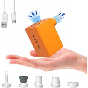 Max Pump Plus 2024,Pompe À Air Électrique Portable,Pompe À Vide,Débit D'air Puissant De 300 L/Min,Batterie Rechargeable De 1600 Mah,5 Buses Multiples Pour Matelas Pneumatiques, - Neuf