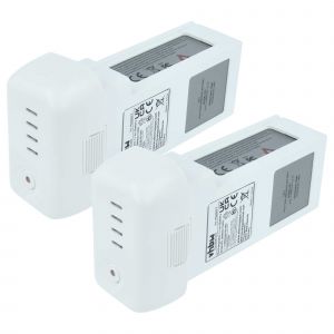 Vhbw 2x Batterie Compatible Avec Dji Phantom 2 Vision+, 2, 2 Vision Drone (6000mah, 11,1v, Li-Polym&egrave;re) - Neuf