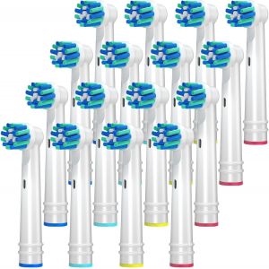 Cross Action T&ecirc;tes De Brosse &Agrave; Dents Compatible Avec Oral B, T&ecirc;te De Brosse De Remplacement Pour Oral B, Brossettes De Rechange Pour Professional Care Vitality Pro Smart Genius Series[Z617] - Neuf