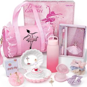 acdsgd-Sac de Sport pour Fille 5-12 Ans Bo&icirc;te &agrave; Musique, Carnet Secret, Bouteille d'Eau, Collier Porte-Cl&eacute;s - Id&eacute;e Anniversaire - Neuf