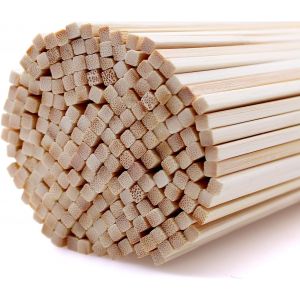 Mevronisshop-Lot De 200 B&acirc;tonnets De Barbe &Agrave; Papa, 300 Mm &times; 4 Mm, Rectangulaires En Bois, Pour Travaux Manuels Et Projets Artistiques - Neuf