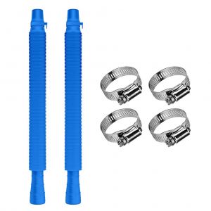 HJLIAN Lot de 2 tuyaux de rechange de 4,4 cm de diametre pour piscines hors sol, accessoires de remplacement pour pompe de filtration de piscine - Neuf