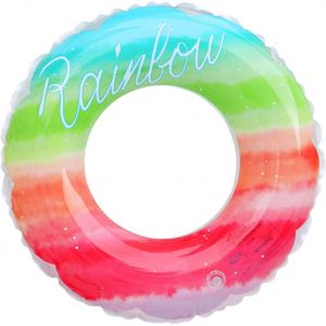 KAL-Bouée De Natation De Rond, 20"" Anneau De Natation Bouée, Anneau De Natation Gonflable Pour 2-4 Ans Enfant, Bouee Piscine En Pvc, Pour Décoration De Jouet De Fête De Piscine - Neuf