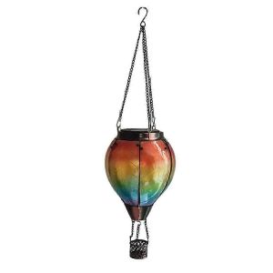 lanternes extérieures ballon à air chaud lanterne solaire avec bougeoir pour décor de jardin extérieur,extérieur - Neuf