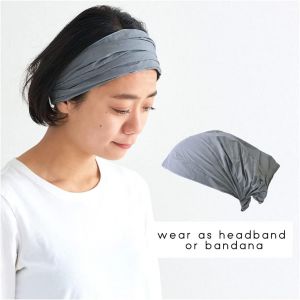 Tzf-Serre Tete Femme 100% Coton - Bandeau Cheveux Homme Bandana Tête Foulard Elastique Boho Extensible Vert - Neuf