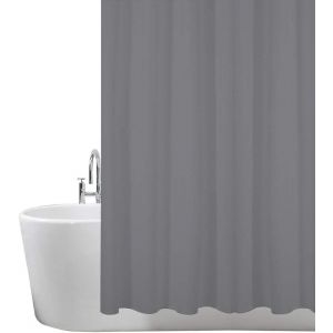 KALANKA-&reg; Rideau de Douche r&eacute;sistant &agrave; la moisissure 180 x 180 cm | 100% Polyester - Anthracite - Neuf