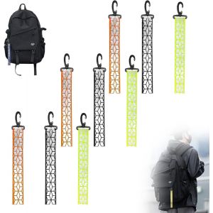 Pendentifs Réfléchissants 9 Pièces Porte Clé Réfléchissant,Pendentif De Sécurité Réfléchissant,Porte-Clés Réfléchissant Pour Cartable,Vêtements,Sac À Dos,Cyclisme,Marche,Course À Pied - Neuf