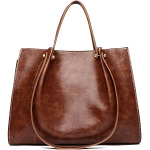 RFCBC-Sac à main pour femme - Grand - Élégant - En cuir synthétique - Sac fourre-tout simple - Taille moyenne - Sac fourre-tout - Sac fourre-tout - Pour le travail, l'école, le bureau - Décontracté - Neuf