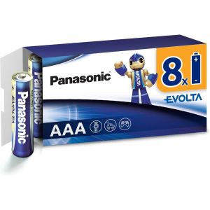 KALANKA-EVOLTA Pile alcaline, AAA micro LR03, paquet de 8 dans un emballage sans plastique, 1,5 V, pile Premium avec une puissance particuli&egrave;rement longue dur&eacute;e, alcaline. - Neuf