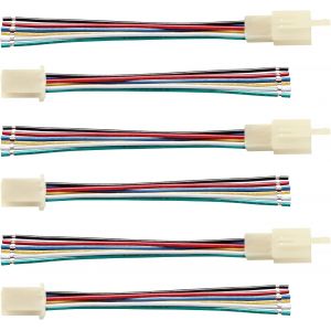3 Paires 2.8mm 6 Broches Automobile Connecteur,Connecteur de Électrique Mâle et Femelle avec Câble 140mm 20 AWG,pour Moto,Vélo,Voiture,Bateau,ABS - Neuf