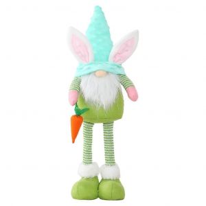 Nain de Pâques fait à la main, jouet en peluche pour poupée, ornements, printemps, enfants, cadeaux de Pâques, vacances, maison, fête, décoration de maison, vert-Style 18 - Neuf