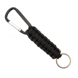 Lot De 2 Mousquetons En Paracorde, Petits Porte-Clés, Anneau En D En Aluminium, Pour Le Camping, La Randonnée, La Pêche Ou Comme Rangement De Clés - Neuf