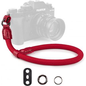 Dragonne Appareil Photo,Dragonne De Poignet Pour Appareil Photo Sangle Poignet Appareil Photo Pour Sony A6000 A6400 A6700 A7Iv Canon Eos Nikon Fujifilm - Rouge[Z4315] - Neuf