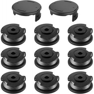 MEVRONISSHOP-9 PCS Bobine Fil pour Coupe Bordure, &oslash;1.65 mm-4.9m de Longueur Fil Coupe Bordure pour Bosch F016800569/F16800385, Bobine de Fil de Rechange Bobine Fil Nylon pour Coupe Bordure - Neuf