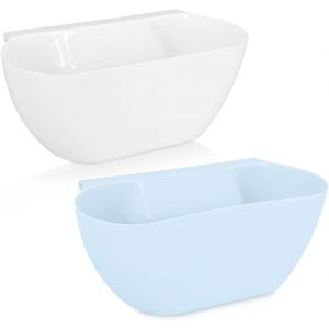 Lot De 2 Gobelets De Collecte Des Déchets De Cuisine - Poubelle De 3,8 L Pour Plan De Travail - Conteneur Suspendu 28 X 13,5 X 11 Cm - Neuf