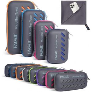 Eryi-Bagail Serviette De Voyage En Microfibre, Serviettes De Camping, Serviette De Bain Et Serviette De Plage, Séchage Rapide - Super Absorbant - Ultra Compact,Idéal Pour Le Sport, La Gym Et Le Yoga. - Neuf