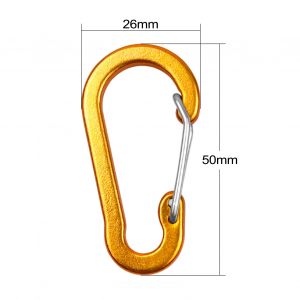Paquet De 10 Mousquetons Mini Porte-CléS En Alliage D'aluminium Mousqueton Anneaux D Pour Camping RandonnéE PêChe Sac à Dos - Neuf