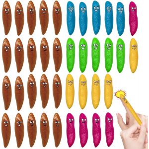 Kal-40 Pi&egrave;ces Nouveaut&eacute; Jouet De Fronde De Doigt, Dr&ocirc;le Jouets De Fronde En Caoutchouc Pour Cadeaux De No&euml;l De Farce, Nouveaut&eacute; Flick Jouet En &Eacute;lastique Pour Enfants Jouets(5 Couleurs) - Neuf