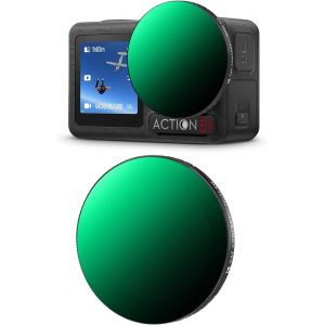 Nd32-512 Snap-On Filter Fast System Compatible With Dji 0smo Action 3/4/5 Pro Neutral Density Variable Hd Optical Glass - Neuf