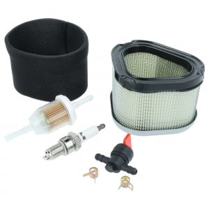 vhbw 1x pr&eacute;filtre, 1x filtre &agrave; air, 1x bougie d'allumage, 1x filtre &agrave; carburant compatible avec HP Engines CV14, CV15, CV14ST tondeuse tracteur - Neuf