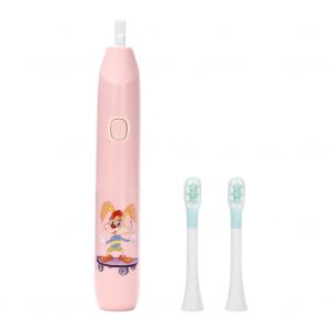 Brosse A Dents Electrique Sonique Pour Enfants, Brosse A Dents Douce Pour Le Nettoyage Des Cheveux, Outil De Soins Bucco-Dentaires (Rose) - Neuf