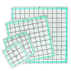 R&egrave;gle De Matelassage Carr&eacute;e 4 Pi&egrave;ces (12,5/9,5/6/4,5 Pouces) R&egrave;gle Acrylique Antid&eacute;rapante Pour Couture,Matelassage &Agrave; Faire Soi-M&ecirc;me - Neuf