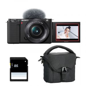 SONY ALPHA ZV-E10 NOIR + 16-50 PZ Garanti 3 ans + Sac + SD 8 Go - Neuf