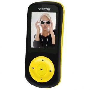 Sencor SFP 5870 BYL lecteur et enregistreur MP3/MP4 Lecteur MP4 8 Go Noir, Jaune - Neuf