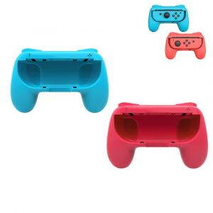 Lot De 2 Poignées Pour Manette Joy-Con Nintendo Switch (Bleu/Rouge) - Accessoires De Jeu - Support Pour Manette Joy-Con Portable - Kit Joy-Con - Neuf