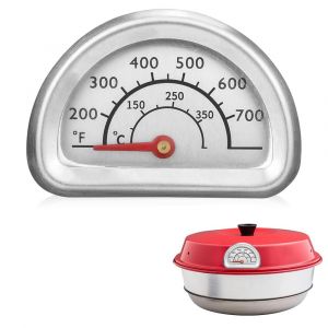 KAL-Thermomètre Pour Four, Thermomètre En Acier Inoxydable Barbecue Pour Bbq Thermometre De Cuisson Et Cuisine Avec Affichage De La Température 0 °C À 350 °C Compatible Avec Le Four Omnia - Neuf