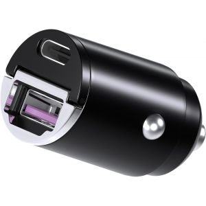 Usb-C Adaptateur Chargeur Voiture &iquest; 45w Allume Cigare Usb Charger Rapide - Chargeur T&eacute;l&eacute;phone Auto Compact - Double Charger Usb Compatible Avec Iphone 16 15 14 13 Pro Max, Samsung S24 S23 S22 - Neuf