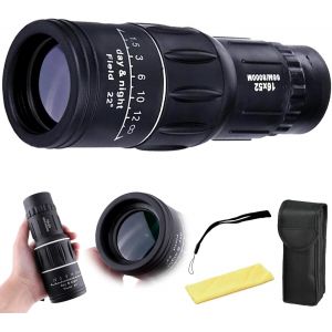 KALANKA-Telescope Monoculaire 16X52 Télescope Monoculaire Haute Définition Puissant Étanche BAK4 Prisme et Revêtement Vert FMC pour Observation Oiseaux, Chasse, Randonnée - Neuf