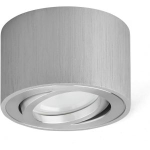 ERYI-Plafonnier Led En Saillie Spots De Plafond Orientable 230V Comprend Un Module Led 5W Interchangeable 3000K Blanc Chaud Ø80X50Mm Ronde - Neuf