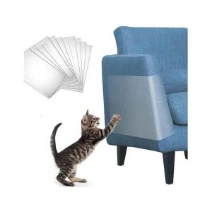 Lot de 5 protections autocollantes anti-griffures pour chat - Protections transparentes pour canapés et meubles, faciles à découper et à installer, entraînement sûr et efficace - Neuf