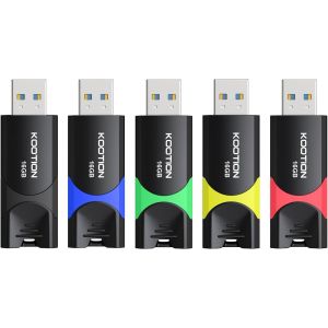 Cle Usb 3.0 16 Go Lot De 5, Clé Usb 16Go 3.0 Pousser Tirer Clef Usb 3.0 Flash Drive Stockage Unique Mémoire Stick - Neuf
