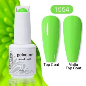 Arteclavo Vernis &Agrave; Ongles Gel Couleur Rouge Cerise Vernis Gel Semi-Permanent Pour No&euml;l Nail Art Design Bouteille En Verre Dessus Colorcard.1554. - Neuf