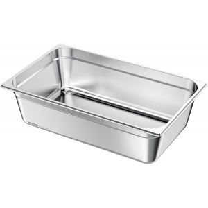 Subzonal-Bac Gastronorme 20,5 L, R&eacute;cipient De Restauration En Acier Inoxydable, Bac Inox Alimentaire Profondeur 14,6 Cm, Anti-Adh&eacute;rent Et Antirouille, Pour Bain-Marie Buffet Chauffe-Plats H&ocirc;tel - Neuf