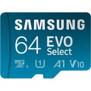 KALANKA-Carte mémoire microSDXC, Evo Select MB-ME64KA/EU, 64 Go, vitesse de lecture jusqu'à 130 Mo/s, fournie avec adaptateur SD - Neuf