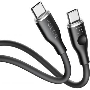 ERYI-Câble Usb C Vers Usb C 1,0M Noir, Cable Usb C 2.0 De Charge 3A 480 Mbps Pd Charge Rapide Cordon Usb-C Et Câble Usb-C Compatible Avec Android Macbook Pro Ipad Air Galaxy Samsung - Neuf