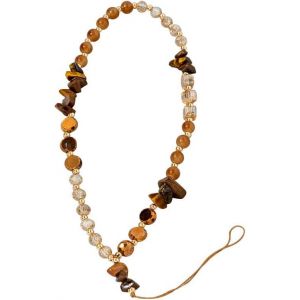 KAL-Cha&icirc;ne De Perles En Cristal Pour T&eacute;l&eacute;phone Portable, Bijou Bracelet En Pierre Concass&eacute;e, Pendentif De T&eacute;l&eacute;phone Portable, Dragonne De T&eacute;l&eacute;phone Portable Perl&eacute;e Pour Femmes Filles (Bleu) - Neuf