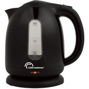 8825 Happy Bouilloire, Bouilloire &Eacute;lectrique, 1,7 L, Base 360&deg;, Arr&ecirc;t Automatique, Filtre Anticalcaire Amovible, 2200 W, Noir - Neuf