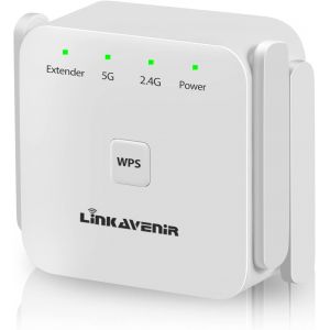 lbgwp60-Répéteur 1200Mbps - Amplificateur Wifi Puissant Bi-Bande 5Ghz/2.4Ghz - Extender Et Repeater Avec Port Ethernet - Neuf
