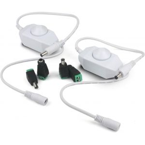 2pcs 12v/24v 6a Led Variateur Controleur Ajuster Luminosite Pour Simple Couleur Clair, Blanc - Neuf