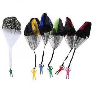 Parachute À Lancer À La Main Pour Enfants, Jouet Avec Soldats, Parachutes Carrés, Sports De Plein Air, Activités De Maternelle, Cadeaux Pour Garçons Et Filles - Neuf