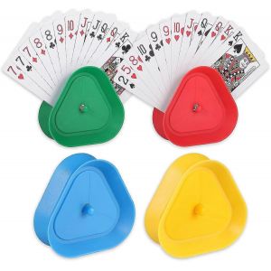 4 Porte-Cartes &Agrave; Jouer Porte-Cartes Mains Libres,Support De Poker Debout En Plastique Pour Enfants,Voiture Hh20 - Neuf