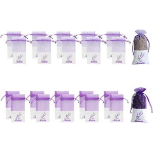 20 Pi&egrave;ces,Sachet Lavande Vide,Avec Rubans De Fils Cordon De Serrage,Sachet Tissu Parfum&eacute; Armoire Anti Mite,Pour Armoire Lavande En Vrac De (Sac Vide) - Neuf