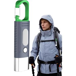 Lampe De Poche Rechargeable Pour La Poche De Pantalon | Lampes De Poche Étanches Et Rechargeables, Lampe Compacte Résistante Intempéries Avec 4 Modes D'Éclairage Pour Camping, Jardin, Panne - Neuf