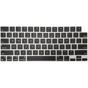 KALANKA-Protection Clavier Silicone Anglais QWERTY pour MacBook Pro/Max 14/16"" M1-M4(A3112 A3401 A3185 A2485 A2780 A2991 A3403 A3186) Air 13,6/15,3"" M2-M4(A3113 A3240 A2941 A3114 A3241) US/ANSI - Noi - Neuf